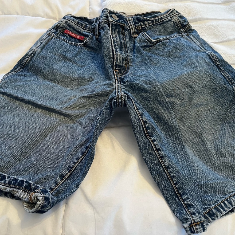 U.S. Polo Assn. Light Blue Denim Shorts boys size 14